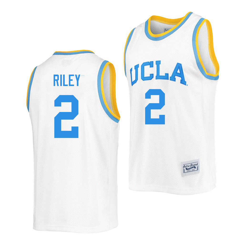 Men #2 Cody Riley UCLA Bruins College Jerseys Sale-Retro White